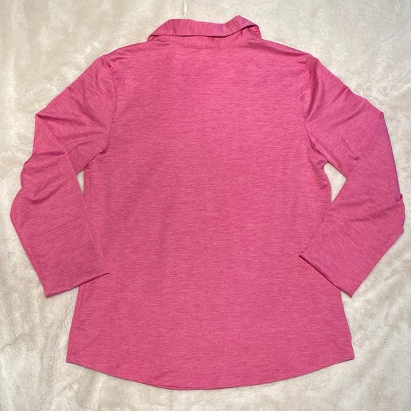Lady Hagen L/S V-Neck Poly/Spandex Shirt Size M - Picture 2 of 5